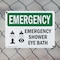 Signmission Shower Eye Bath, 10 in W x Rectangle, Plastic OS-2PACK-EM-P-710-L-10314 - alternate 5